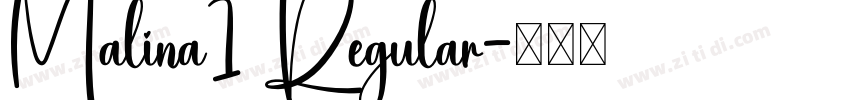 Malina1 Regular字体转换